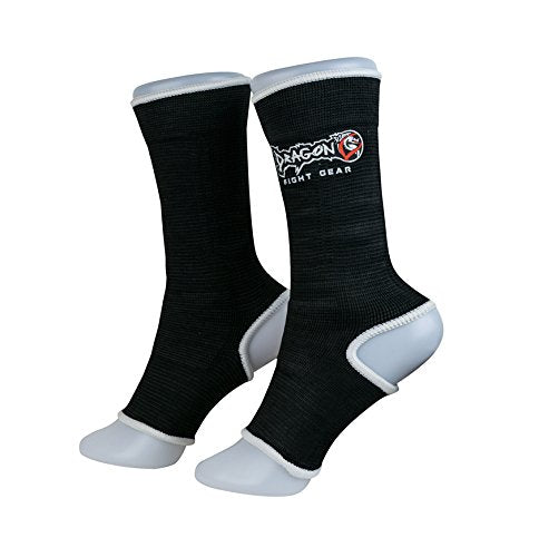 Dragon Do 41280 Knöchelschützer für Kickboxen Muay Thai Elastische Sprunggelenkbandage für Kampfsport, MMA Boxen Knöchelunterstützung für Herren Damen (1 Paar) (Rot