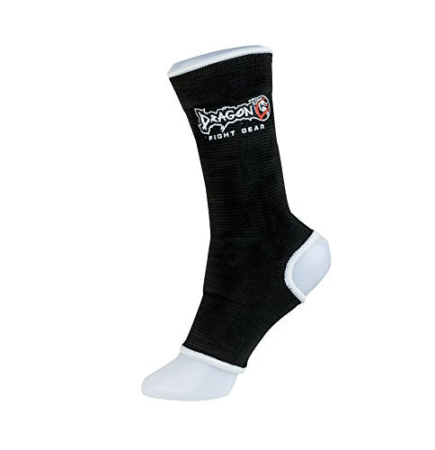 Dragon Do 41280 Knöchelschützer für Kickboxen Muay Thai Elastische Sprunggelenkbandage für Kampfsport, MMA Boxen Knöchelunterstützung für Herren Damen (1 Paar) (Rot