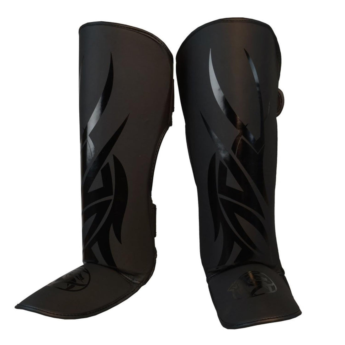 Dragondo 40726-P Black Mamba Schienbeinschützer – Profi Schienbein- und Spannschutz für Kickboxen, Muay Thai & MMA – Ergonomisch, Stoßfest, Schwarz (L)