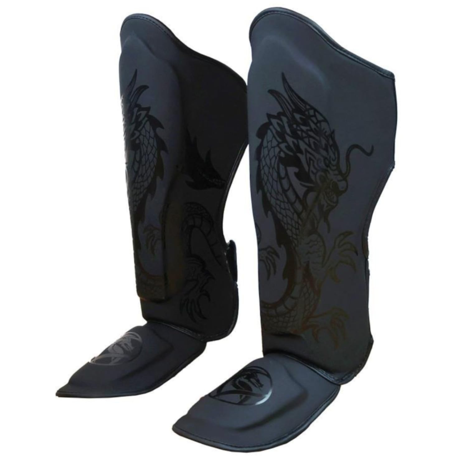 Dragondo 40710-P Schienbeinschützer - Professioneller Schienbein- und Spannschutz für Kickboxen, Muay Thai, MMA & Kampfsport - Stoßdämpfende Polsterung, Ergonomisches