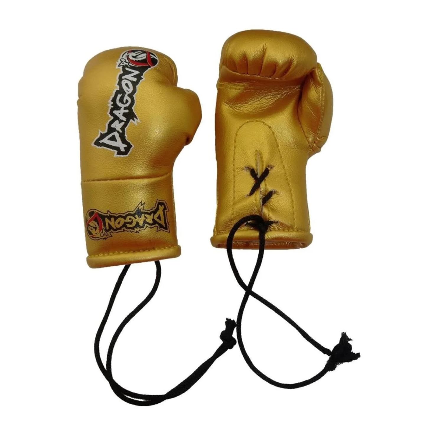 Dragon Do Mini Boxhandschuhe Anhänger für Auto Innenspiegel Schlüsselanhänger Boxen Deko Accessoires für Rückspiegel, Taschen Boxsport Fans Verschiedene (AC1330-Gold)