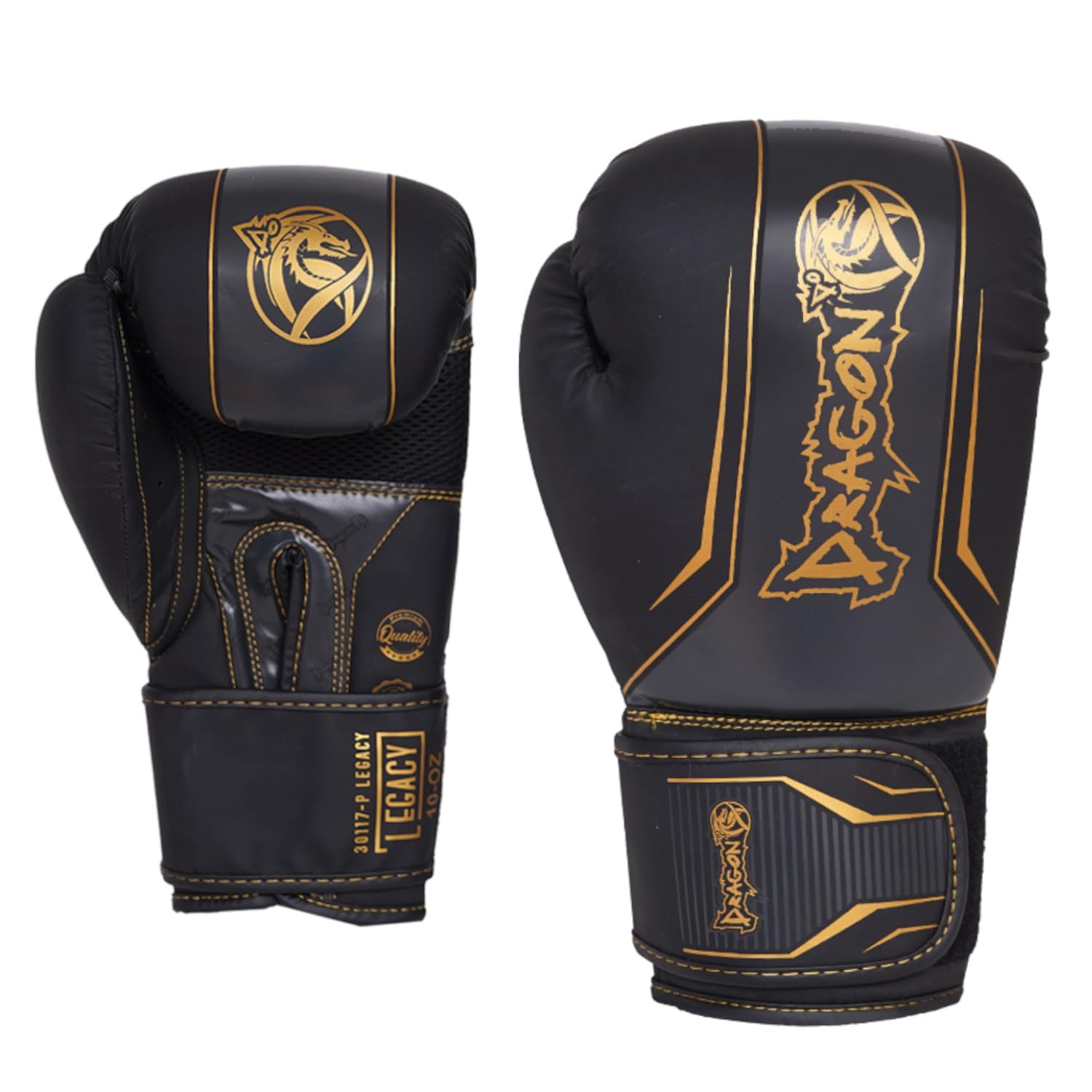 Dragon Do Legacy Box-Set 5-teilig Profi Boxhandschuhe Schienbeinschoner Full-Face Kopfschutz 3.5M Bandagen Zahnschutz PremiumSet