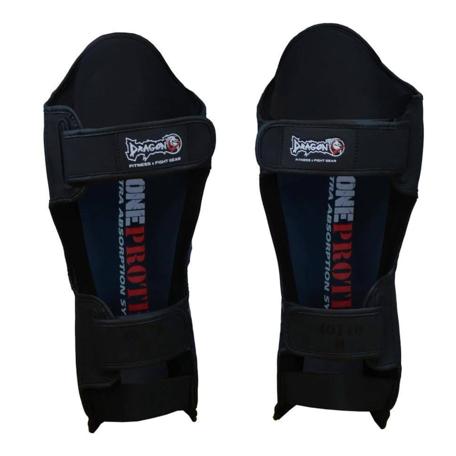 Dragondo 40710-P Schienbeinschützer - Professioneller Schienbein- und Spannschutz für Kickboxen, Muay Thai, MMA & Kampfsport - Stoßdämpfende Polsterung, Ergonomisches