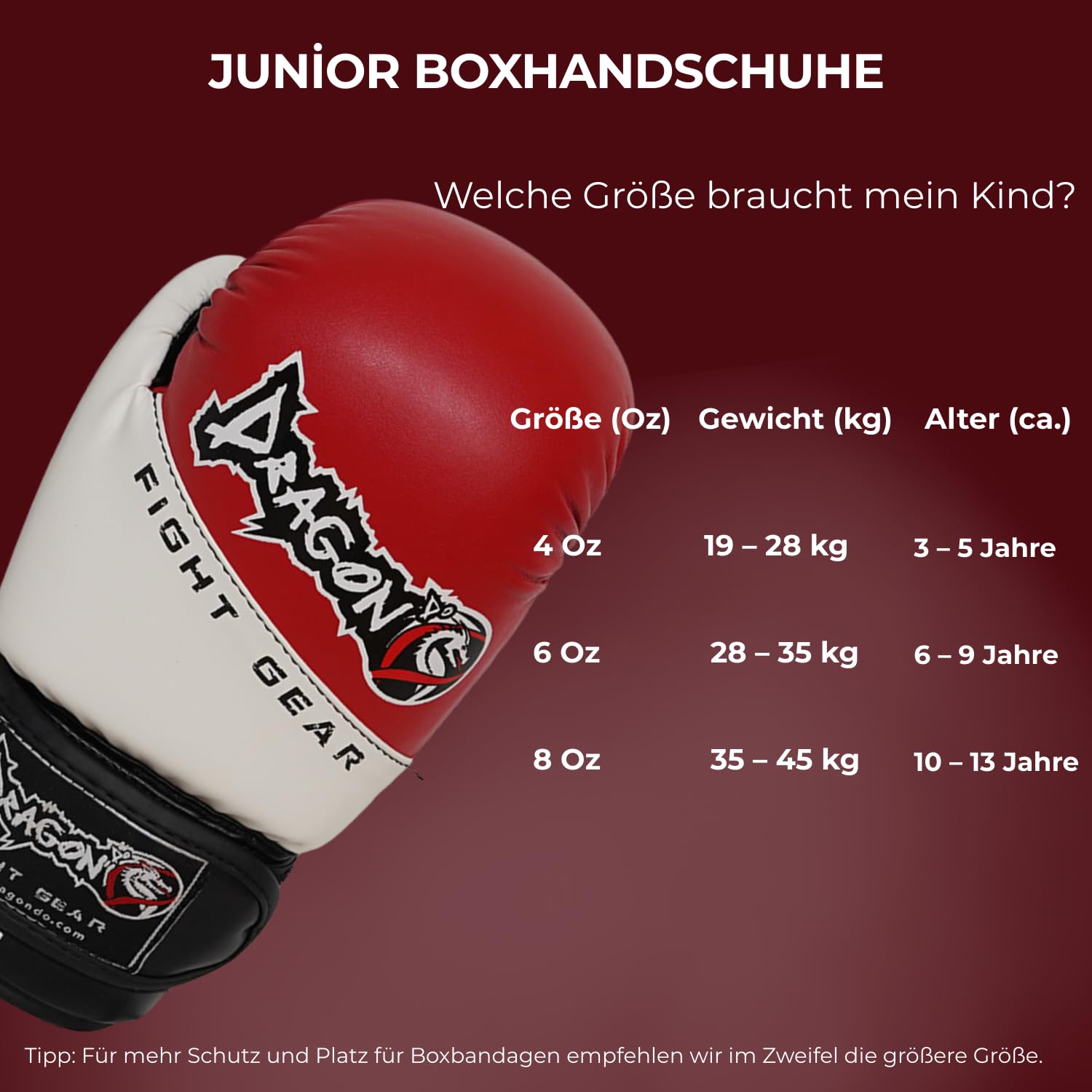 Dragon do Boxhandschuhe Kinder  Junior Boxhandschuhe