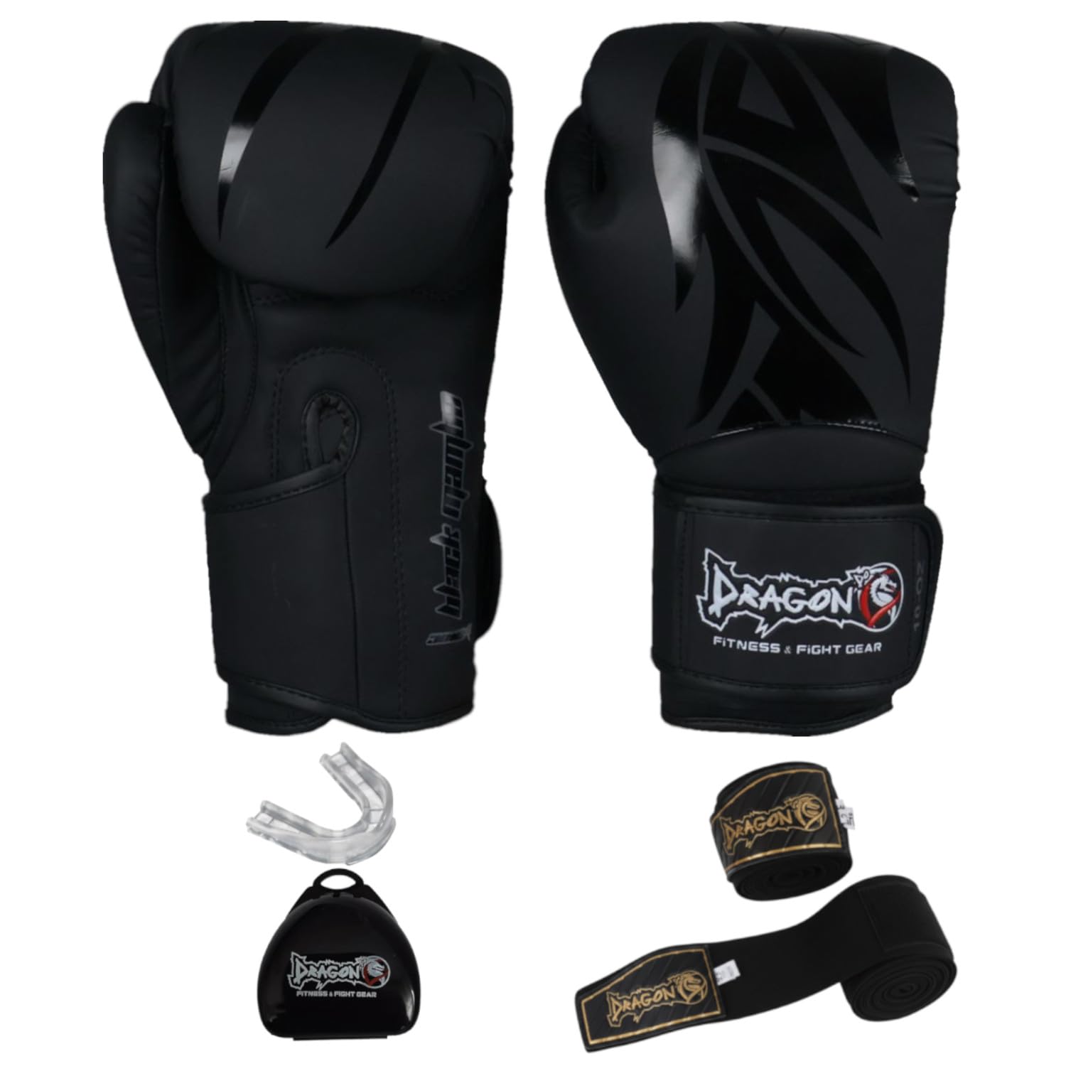 Dragon do Mamba Box-Set Profi Boxhandschuhe einzeln im Set 2,3,5er Schienbeinschoner Kopfschutz Bandagen Zahnschutz