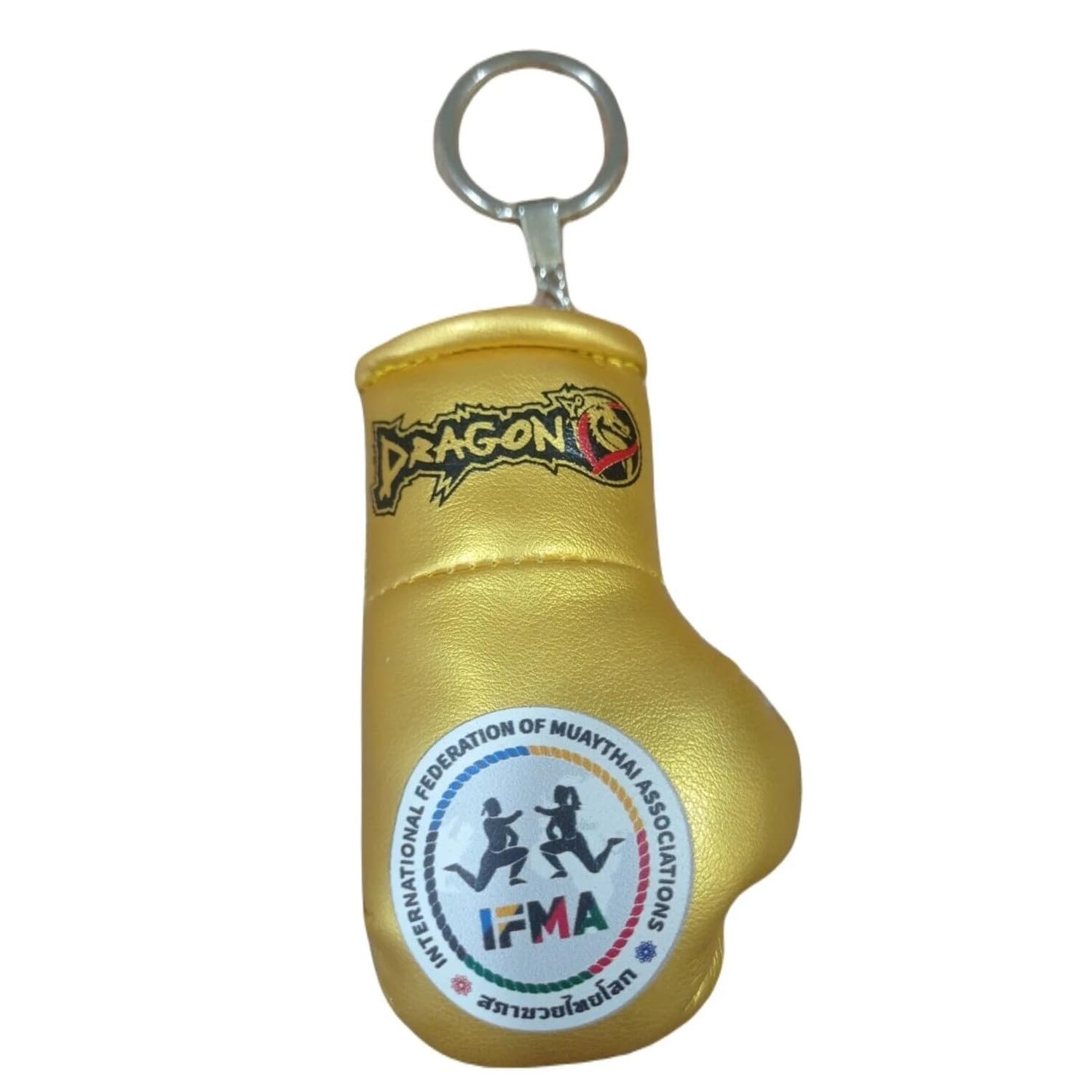 Dragon Do Mini Boxhandschuhe Anhänger für Auto Innenspiegel Schlüsselanhänger Boxen Deko Accessoires für Rückspiegel, Taschen Boxsport Fans Verschiedene (AC1330-Gold)