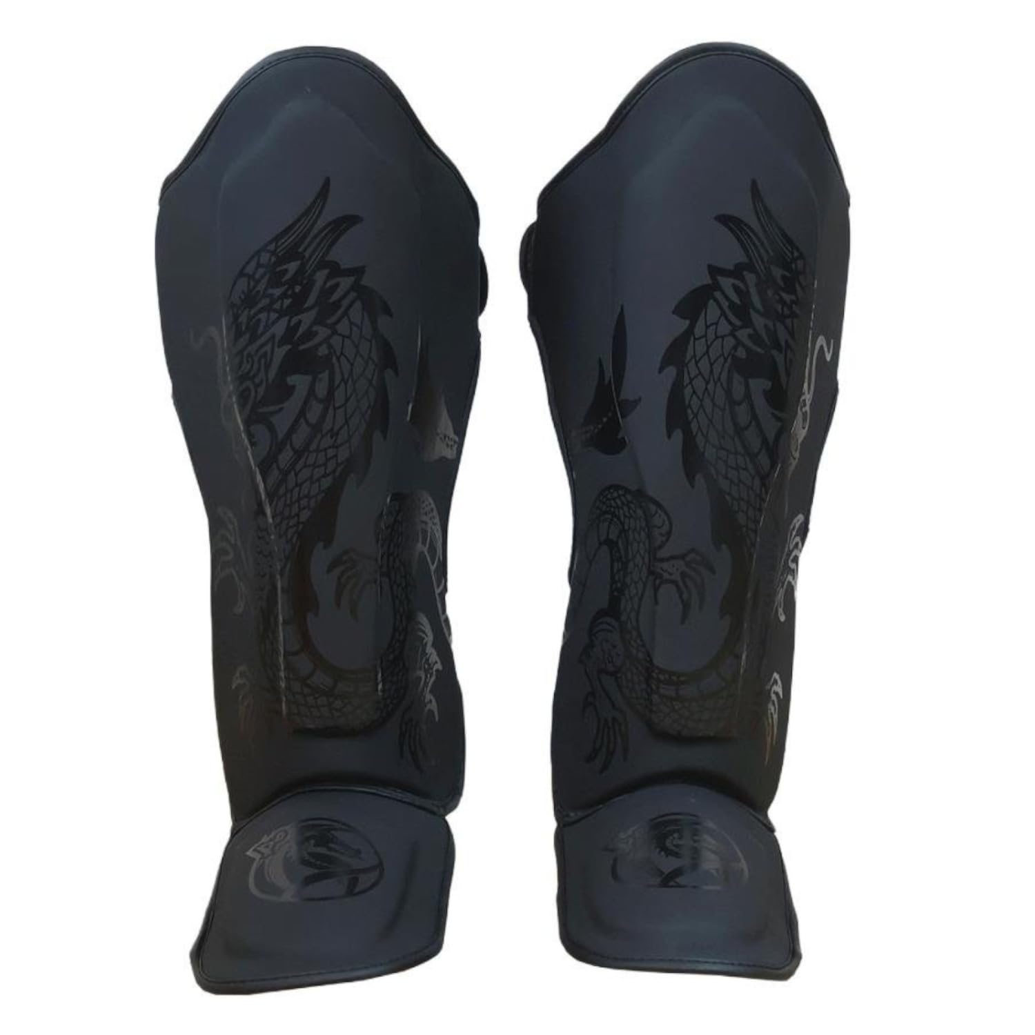 Dragondo 40710-P Schienbeinschützer - Professioneller Schienbein- und Spannschutz für Kickboxen, Muay Thai, MMA & Kampfsport - Stoßdämpfende Polsterung, Ergonomisches