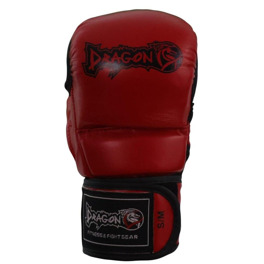 Dragon do MMA Handschuhe 30255-P Tornado Kampfsport Handschuhe mit Daumenschutz Grappling, Sparring, Boxsack Muay Thai Kunstleder Herren Damen Schwarz Rot Blau (Rot