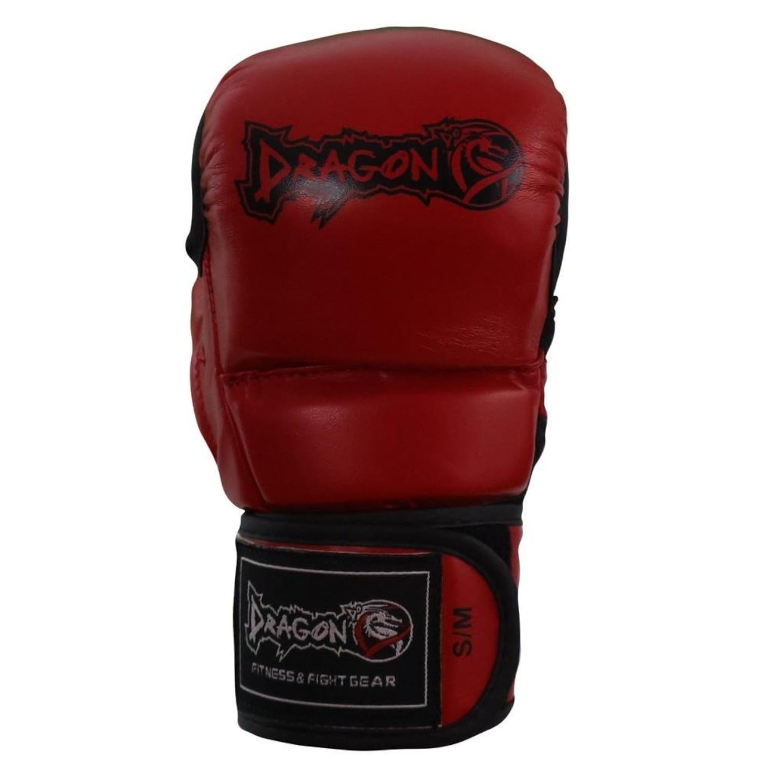 Dragon do MMA Handschuhe 30255-P Tornado Kampfsport Handschuhe mit Daumenschutz Grappling, Sparring, Boxsack Muay Thai Kunstleder Herren Damen Schwarz Rot Blau (Rot