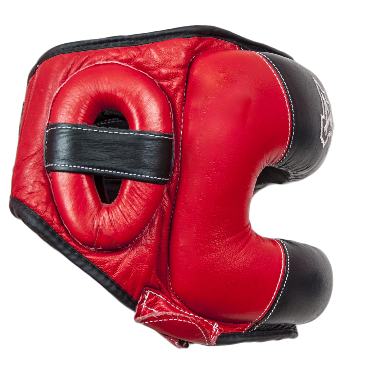 DragonDo 11751-L Profi Boxhelm aus Echtleder mit Stahl-Gesichtsschutz – Hochresistenter Kopfschutz für Sparring & Kampfsport – Verstärkter Schutz gegen Schläge –
