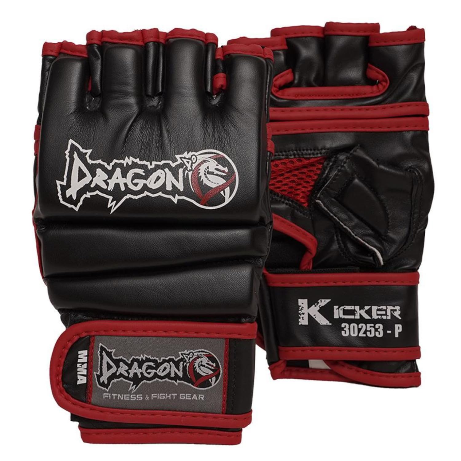 Dragon do 30253-P MMA Handschuhe für Herren Damen Profi Grappling Handschuhe mit Daumenschutz Ideal für Sandsacktraining, Freefight Kampfsport Atmungsaktiv Verstellbarer