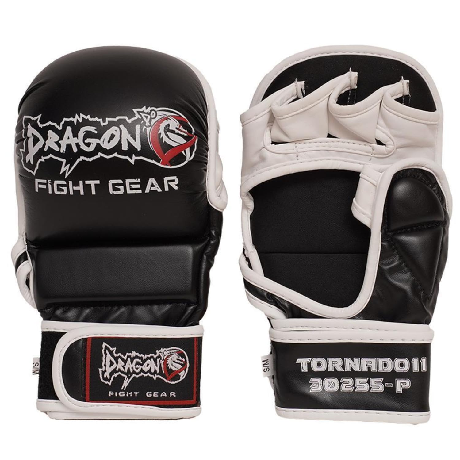Dragon do MMA Handschuhe 30255-P Tornado Kampfsport Handschuhe mit Daumenschutz Grappling, Sparring, Boxsack Muay Thai Kunstleder Herren Damen Schwarz Rot Blau (Rot