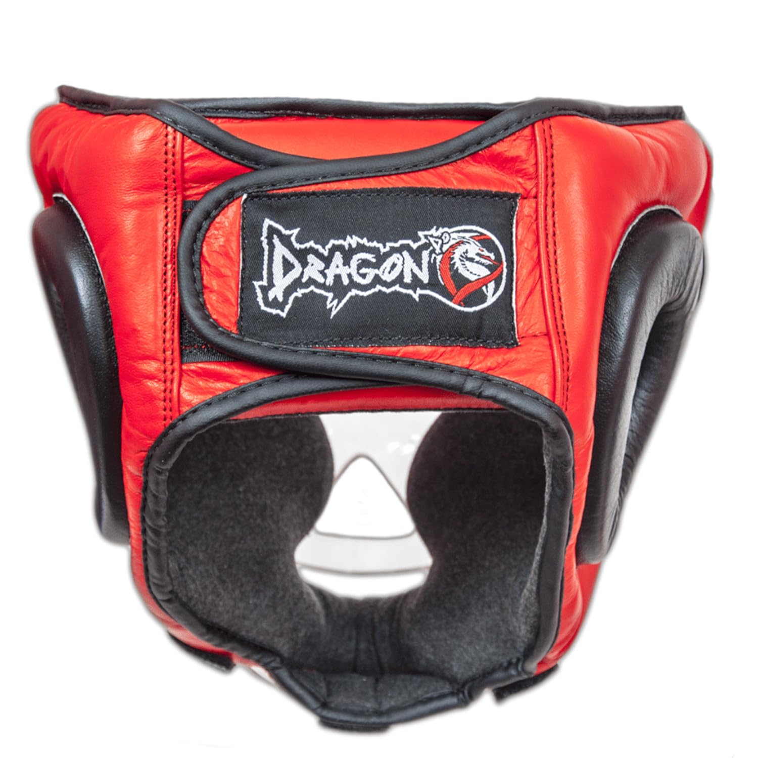Dragon 11750-L Leder Kopfschutz mit abnehmbarem Visier Professioneller Boxhelm für Sparring, MMA, Muay Thai Kickboxen Fullface Gesichtsschutz Echtleder (L)