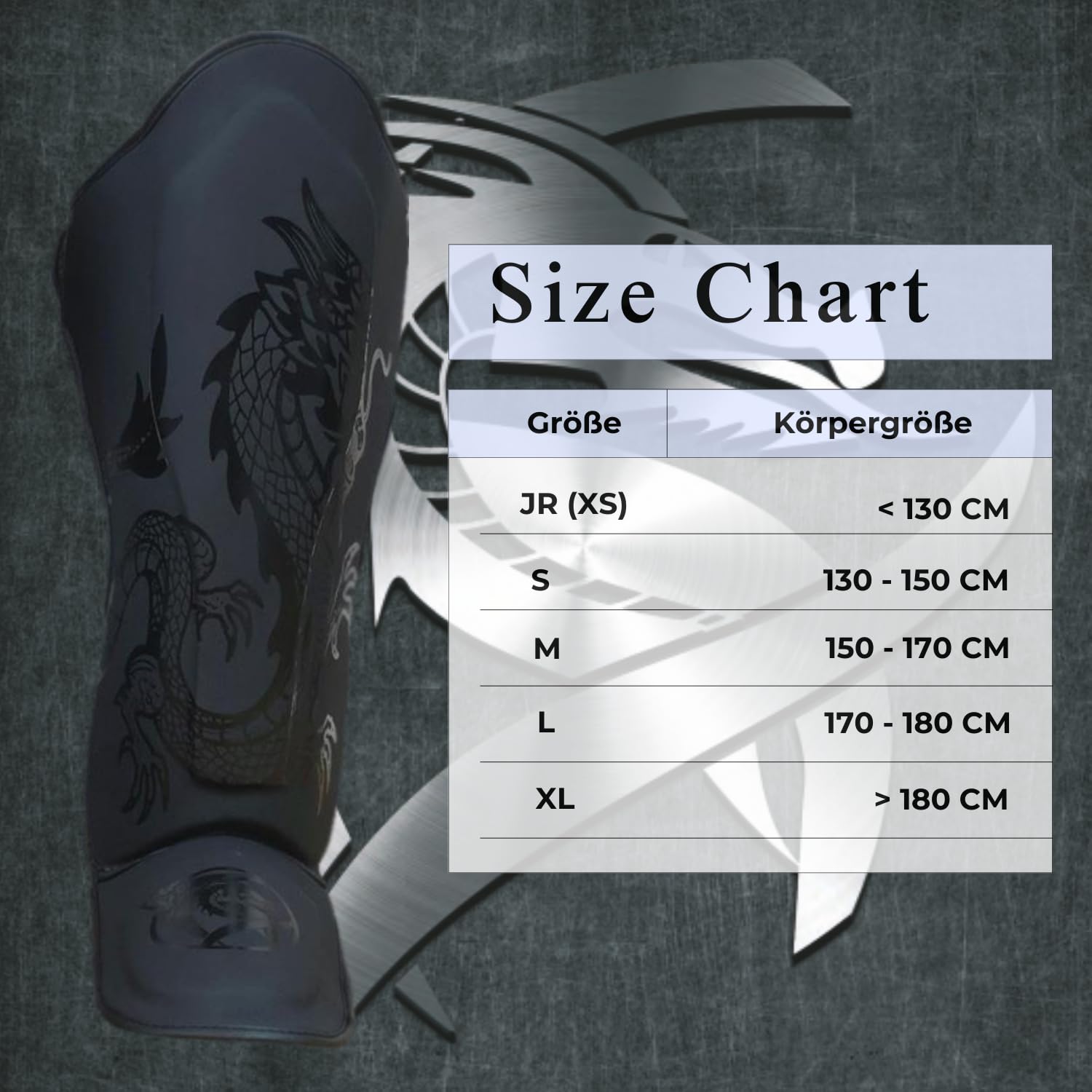 Dragondo 40710-P Schienbeinschützer - Professioneller Schienbein- und Spannschutz für Kickboxen, Muay Thai, MMA & Kampfsport - Stoßdämpfende Polsterung, Ergonomisches