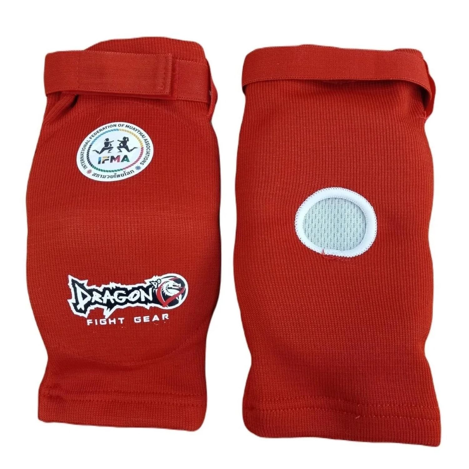 Dragon do 40495 IFMA Approved Ellenbogenschützer Muay Thai MMA Professionelle Hosiery Elbow Pads Paar Stoßfeste Schaumstoffpolsterung Wettkampf Training (Schwarz