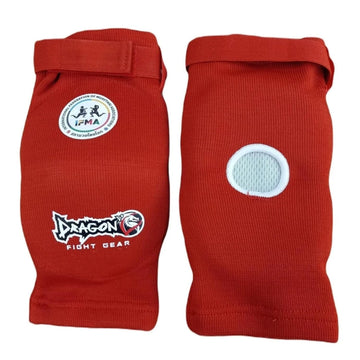 Dragon do 40495 IFMA Approved Ellenbogenschützer Muay Thai MMA Professionelle Hosiery Elbow Pads Paar Stoßfeste Schaumstoffpolsterung Wettkampf Training (Schwarz