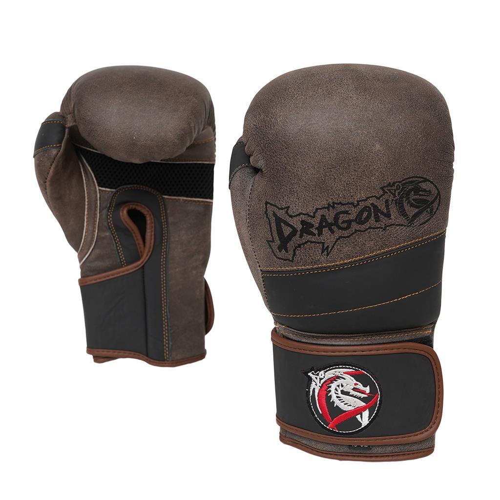 DragonDo 30211-L Antike Boxhandschuhe aus echtem Leder