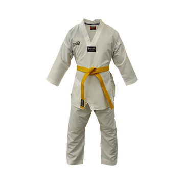 DragonDo 10011 Taekwondo-Kleid mit weißem Kragen, Taekwondo-Dobok