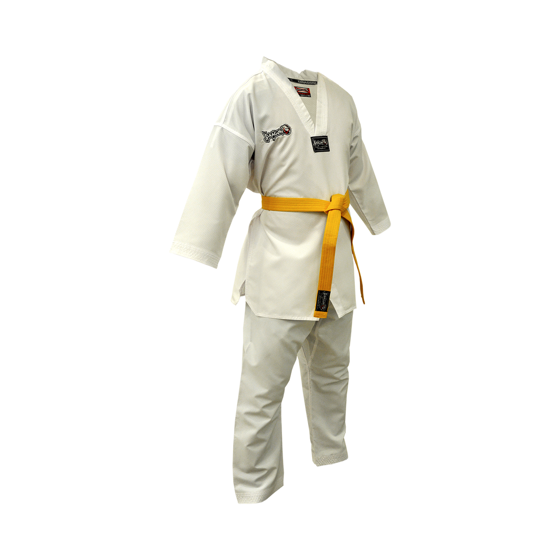 DragonDo 10011 Taekwondo-Kleid mit weißem Kragen, Taekwondo-Dobok