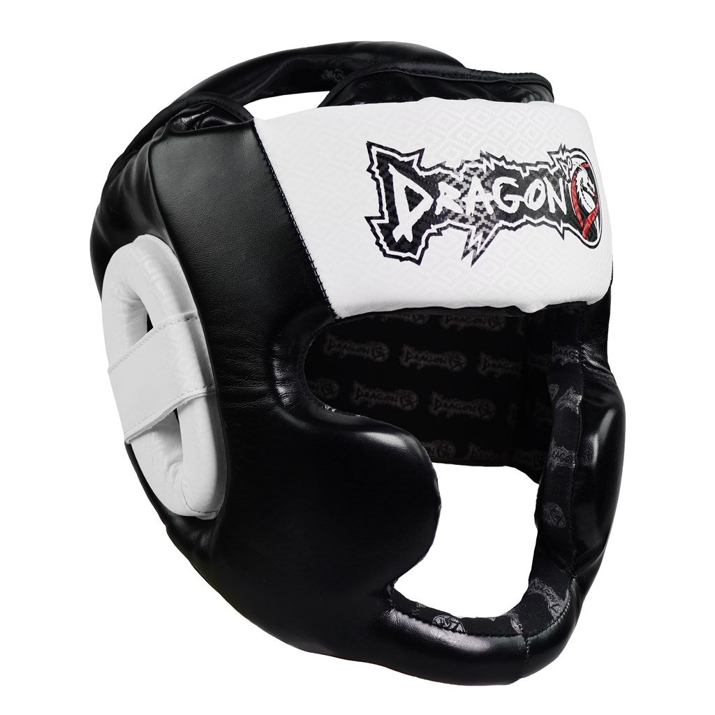DragonDo 11745-P Yanaklari Kapali Kopfschutz Muay Thai Kickbox Kopfschutz – Kampfsporthelm für Training und Sparring
