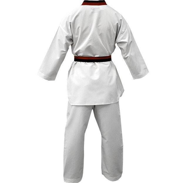 DragonDo 13110 Pum Collar - Schwarzer und roter Taekwondo-Anzug mit Kragen