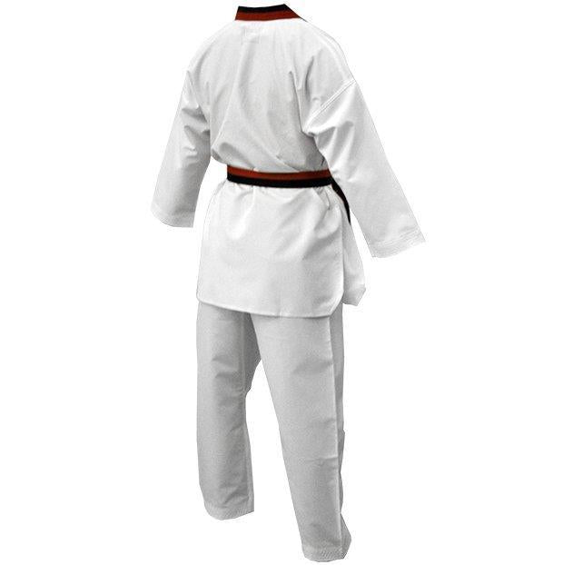 DragonDo 13110 Pum Collar - Schwarzer und roter Taekwondo-Anzug mit Kragen