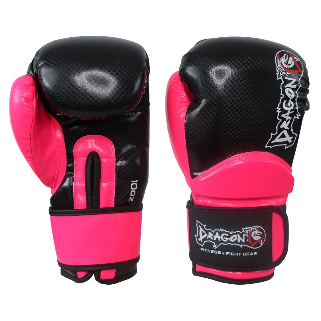 DragonDo 30025-P Carbon 5 Boxhandschuhe, pink, Muay Thai Kickboxhandschuhe