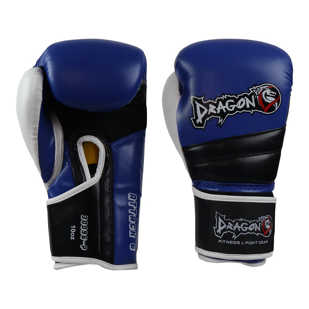 Dragon do 30096-P Attack-6 Boxhandschuhe-Set (Handschuhe + Bandage + Mundschutz)