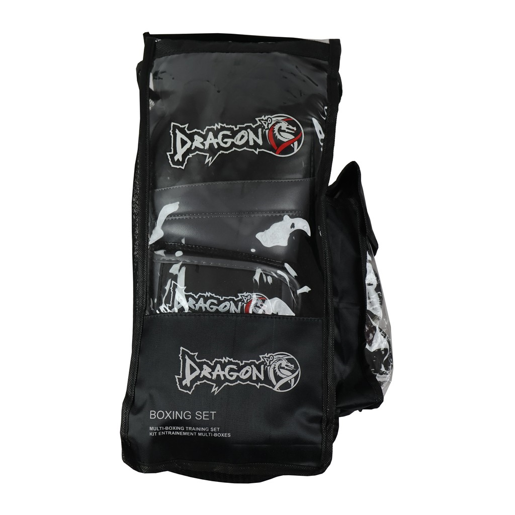 Dragon do 30096-P Attack-6 Boxhandschuhe-Set (Handschuhe + Bandage + Mundschutz)