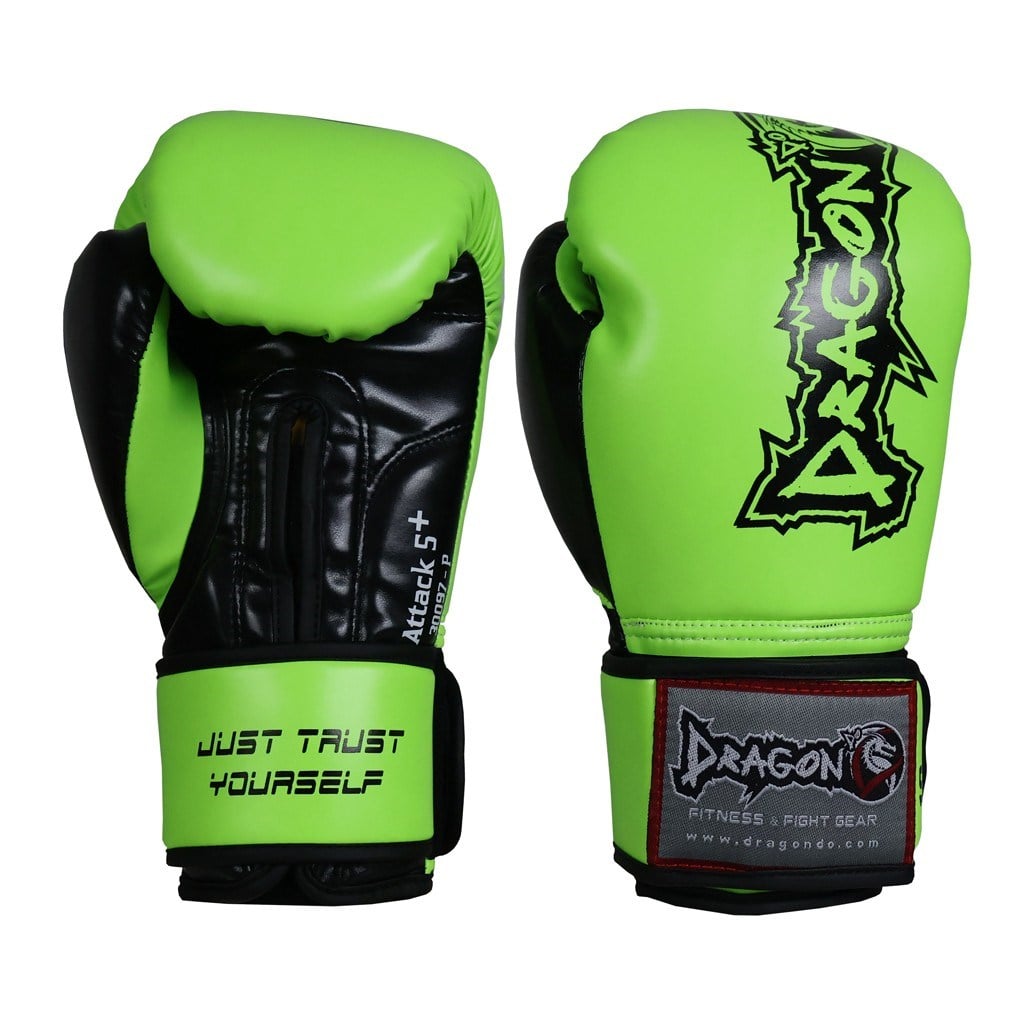 DragonDo 30097-P Attack-5 Plus Boxhandschuhe Grün