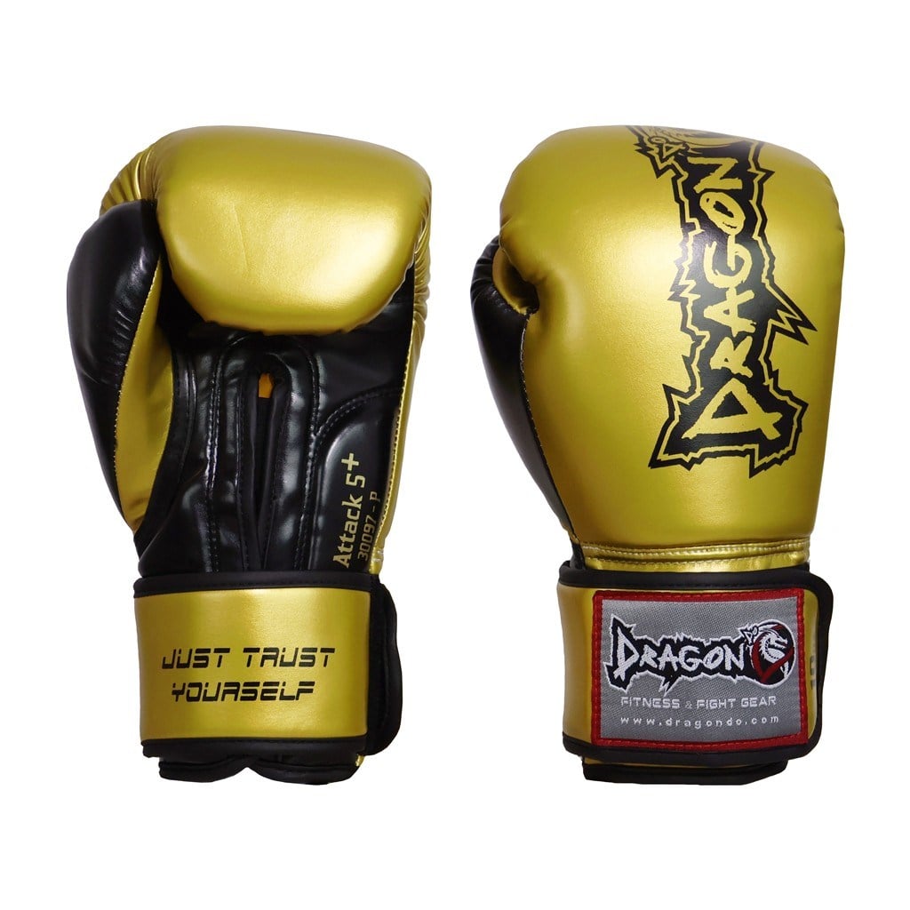 DragonDo 30097-P Attack-5 Plus Boxhandschuhe Gold