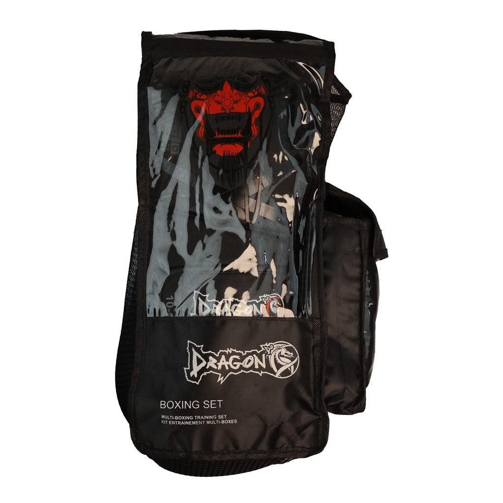 DragonDo 30128-P Yakuza Boxhandschuh-Set (Handschuhe + Gelverband)