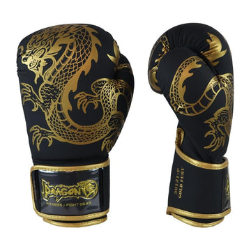 DragonDo 30131-P Gold Fury Boxhandschuhe Muay Thai – Trainingshandschuhe für Boxen, Kickboxen und Muay Thai