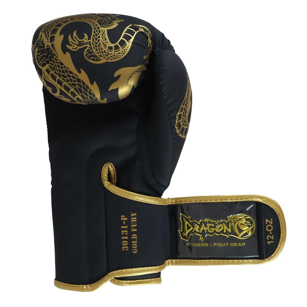 DragonDo 30131-P Gold Fury Boxhandschuhe Muay Thai – Trainingshandschuhe für Boxen, Kickboxen und Muay Thai
