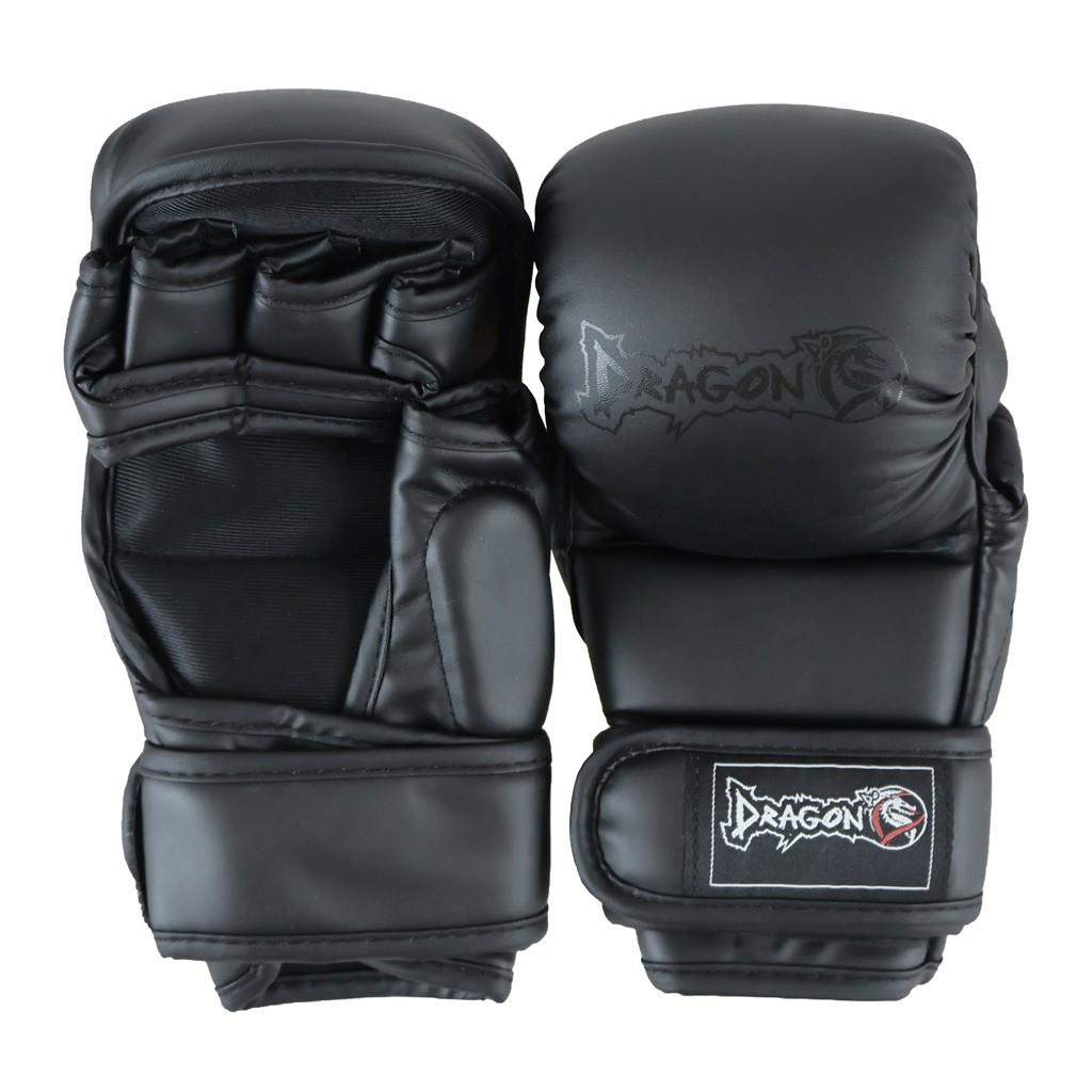 DragonDo 30157-P MMA-Handschuhe, schwarze Trainingshandschuhe, Schildkrötenmuster