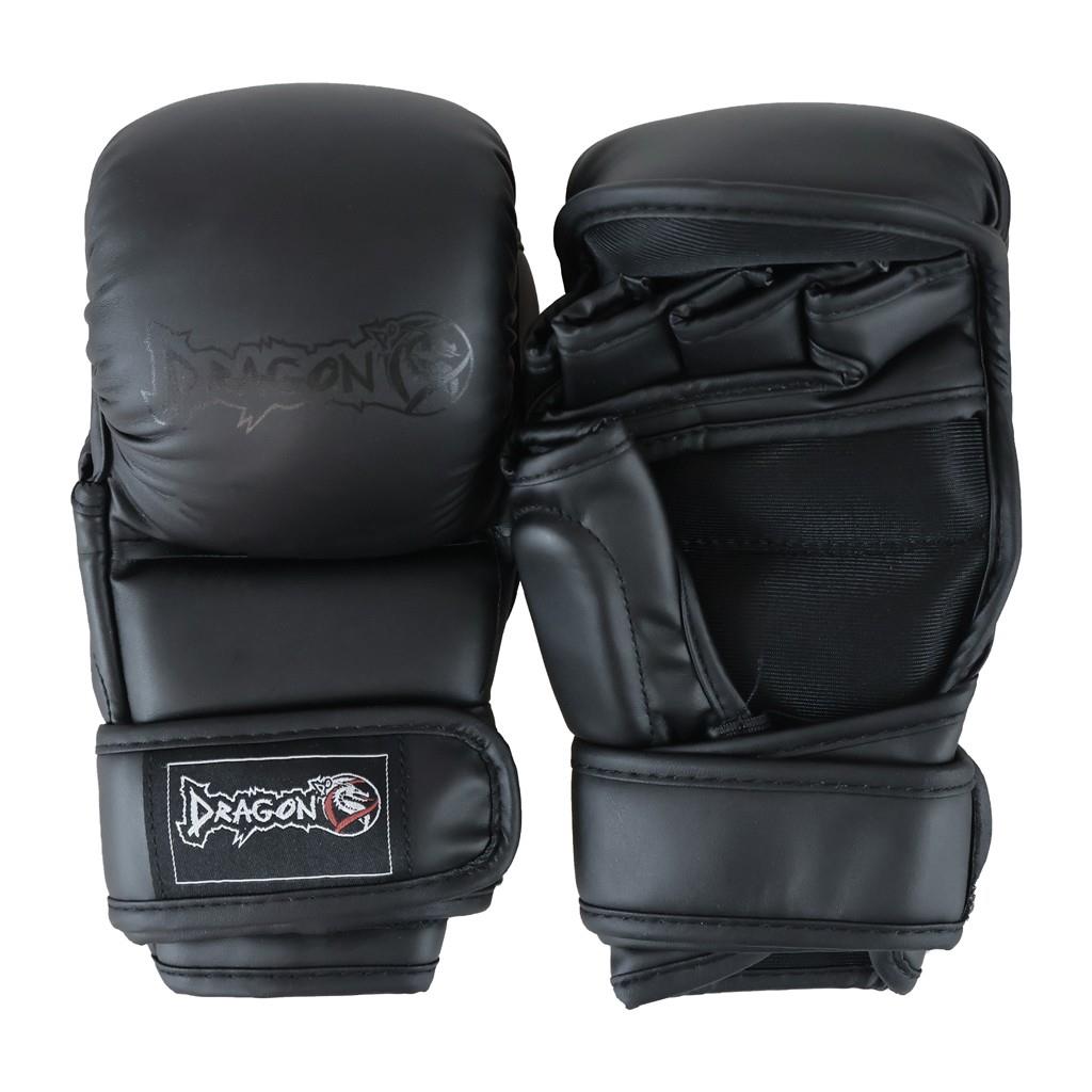DragonDo 30157-P MMA-Handschuhe, schwarze Trainingshandschuhe, Schildkrötenmuster