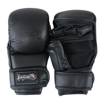 DragonDo 30157-P MMA-Handschuhe, schwarze Trainingshandschuhe, Schildkrötenmuster