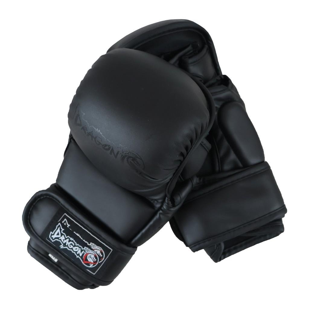 DragonDo 30157-P MMA-Handschuhe, schwarze Trainingshandschuhe, Schildkrötenmuster