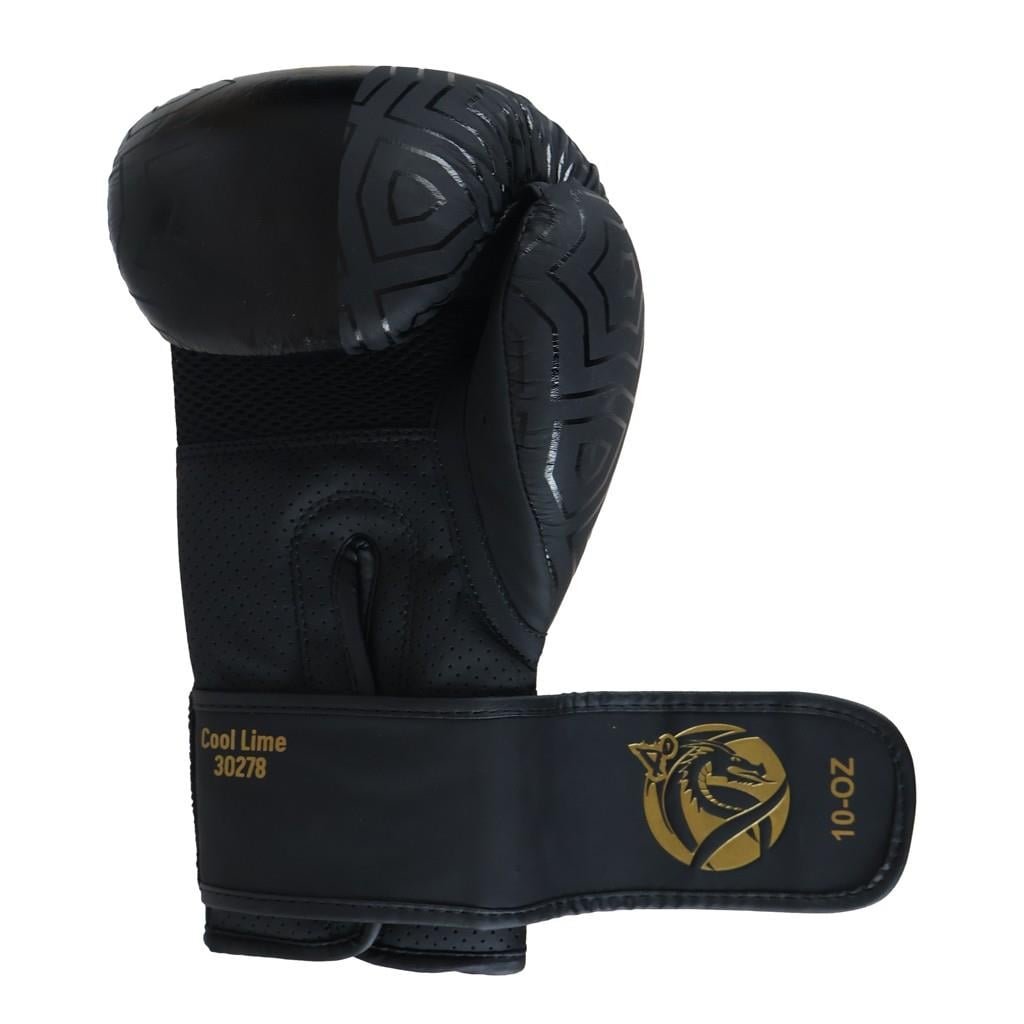 DragonDo 30213-L Cool Lime II Boxhandschuhe aus echtem Leder – Trainingshandschuhe für Boxen, Kickboxen und Muay Thai