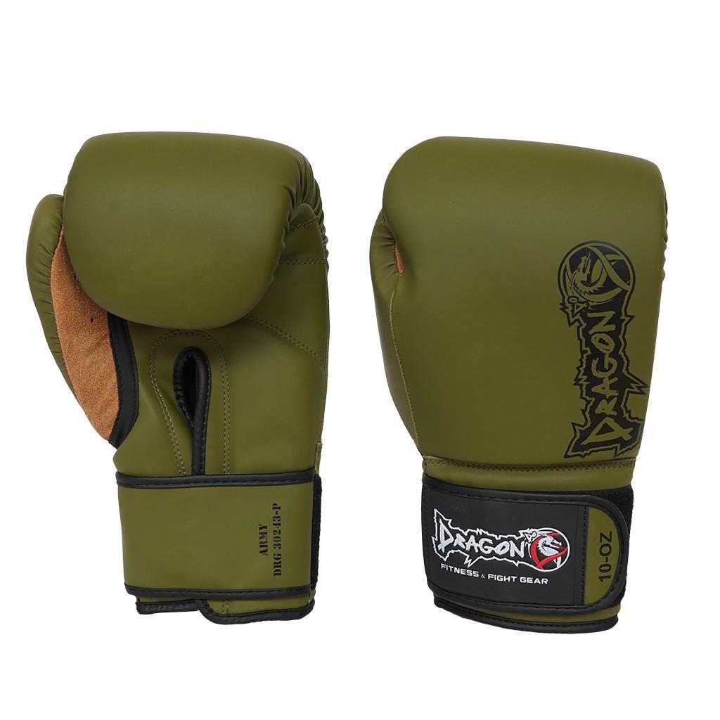 DragonDo 30243-P Armee-Boxhandschuhe, Kickboxhandschuhe, Boxhandschuhe