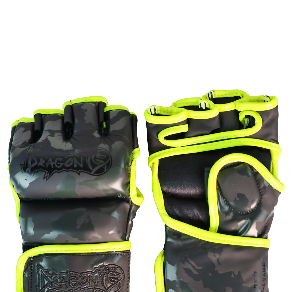 DragonDo 30257-P Camo II Camouflage MMA-Handschuhe, Trainingshandschuhe mit Tasche