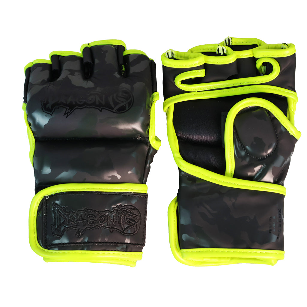 DragonDo 30257-P Camo II Camouflage MMA-Handschuhe, Trainingshandschuhe mit Tasche