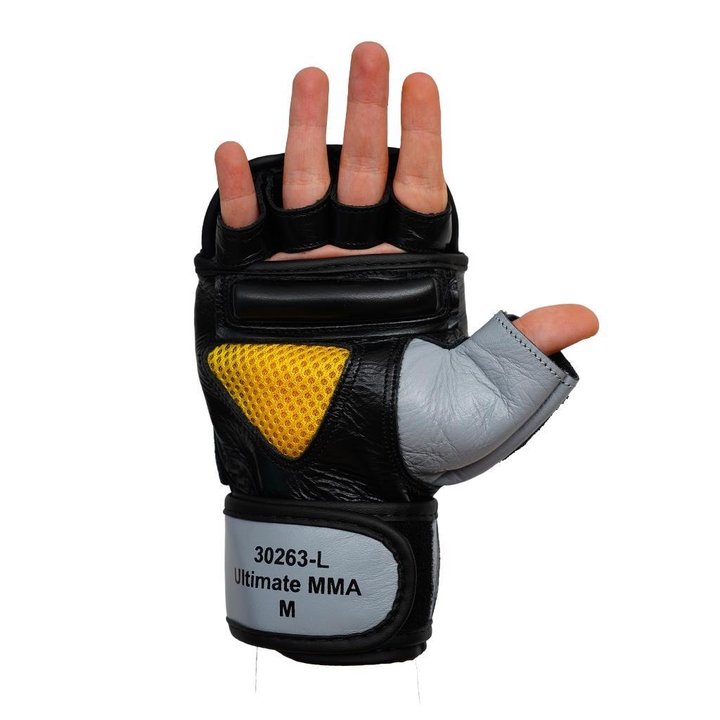 DragonDo 30263-L Ultimate MMA Handschuhe aus echtem Leder – Freihand-Kampfhandschuhe