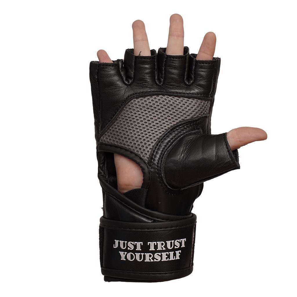 DragonDo 30299-L Elite MMA-Handschuhe aus echtem Leder – Freikampfhandschuhe