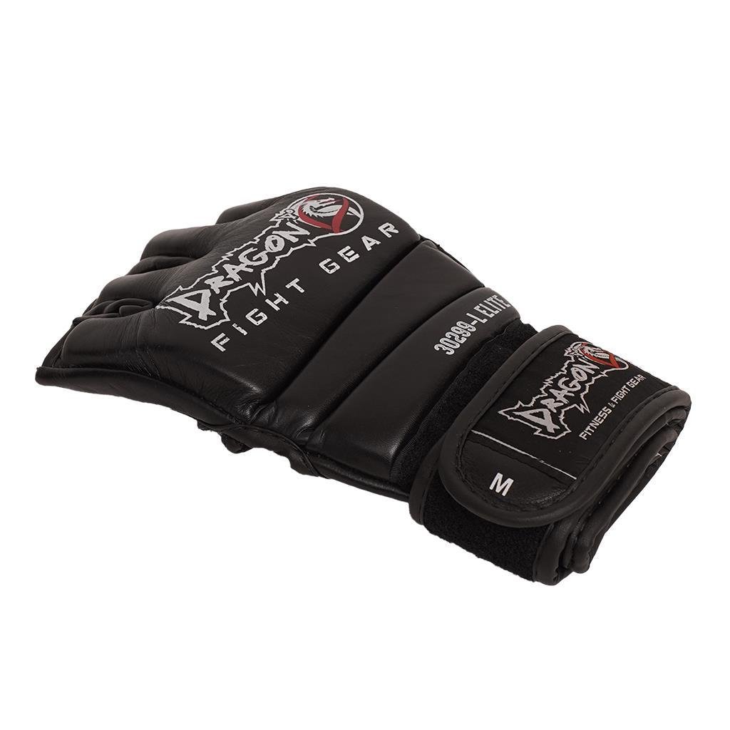 DragonDo 30299-L Elite MMA-Handschuhe aus echtem Leder – Freikampfhandschuhe