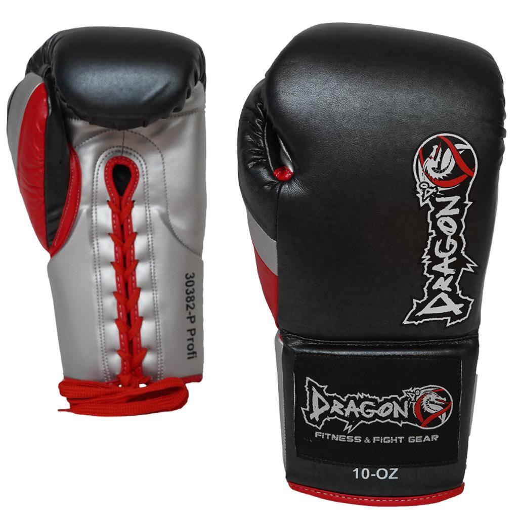 DragonDo 30382-P Profi Schnür-Boxhandschuhe