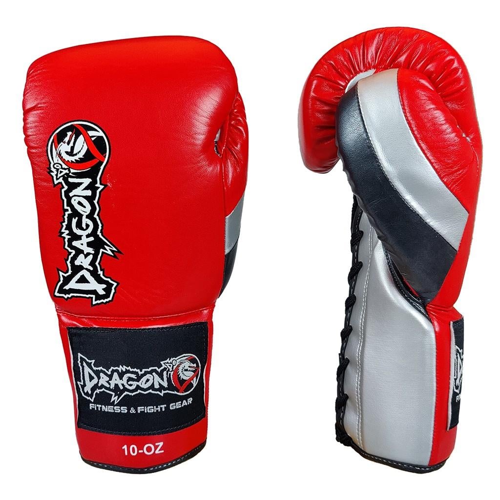 DragonDo 30382-P Profi Schnür-Boxhandschuhe