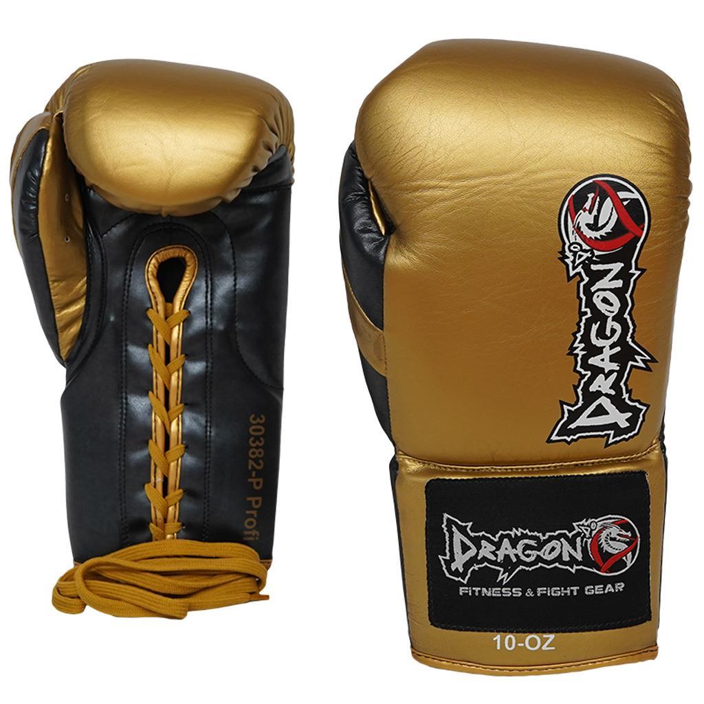 DragonDo 30382-P Profi Schnür-Boxhandschuhe