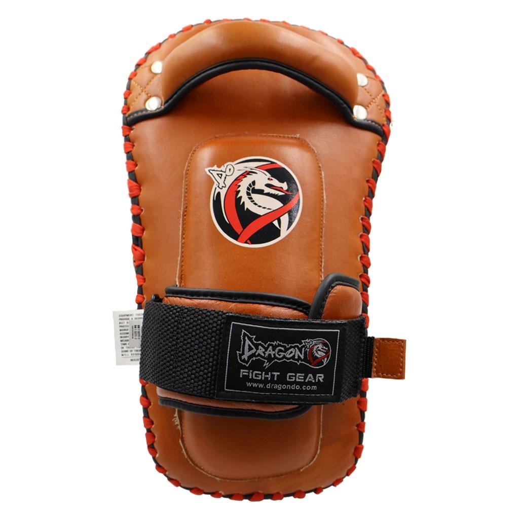 DragonDo 40373-L Old Style Thai Pad Schlagpolster aus echtem Leder – Schlagpolster für Training und Sparring