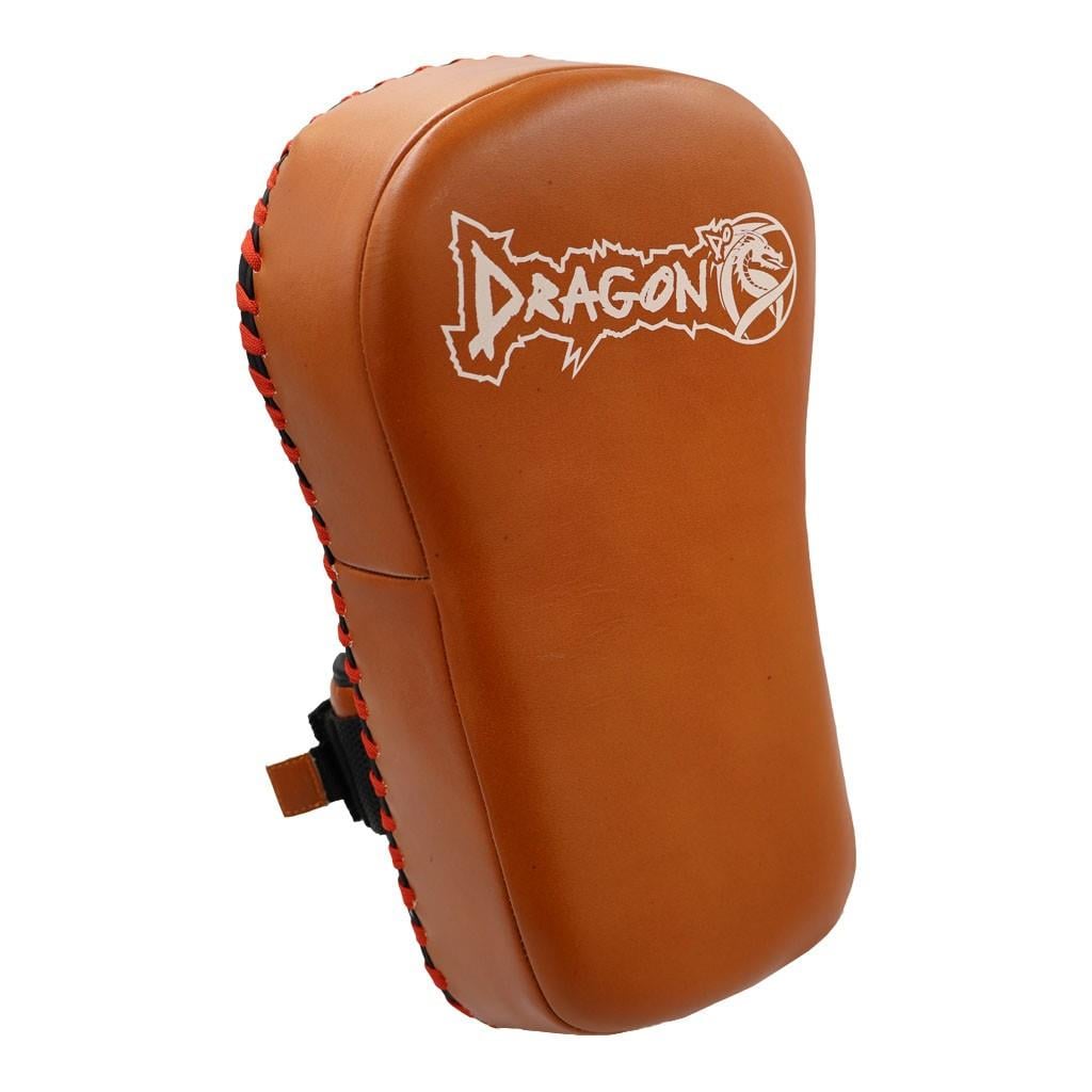 DragonDo 40373-L Old Style Thai Pad Schlagpolster aus echtem Leder – Schlagpolster für Training und Sparring